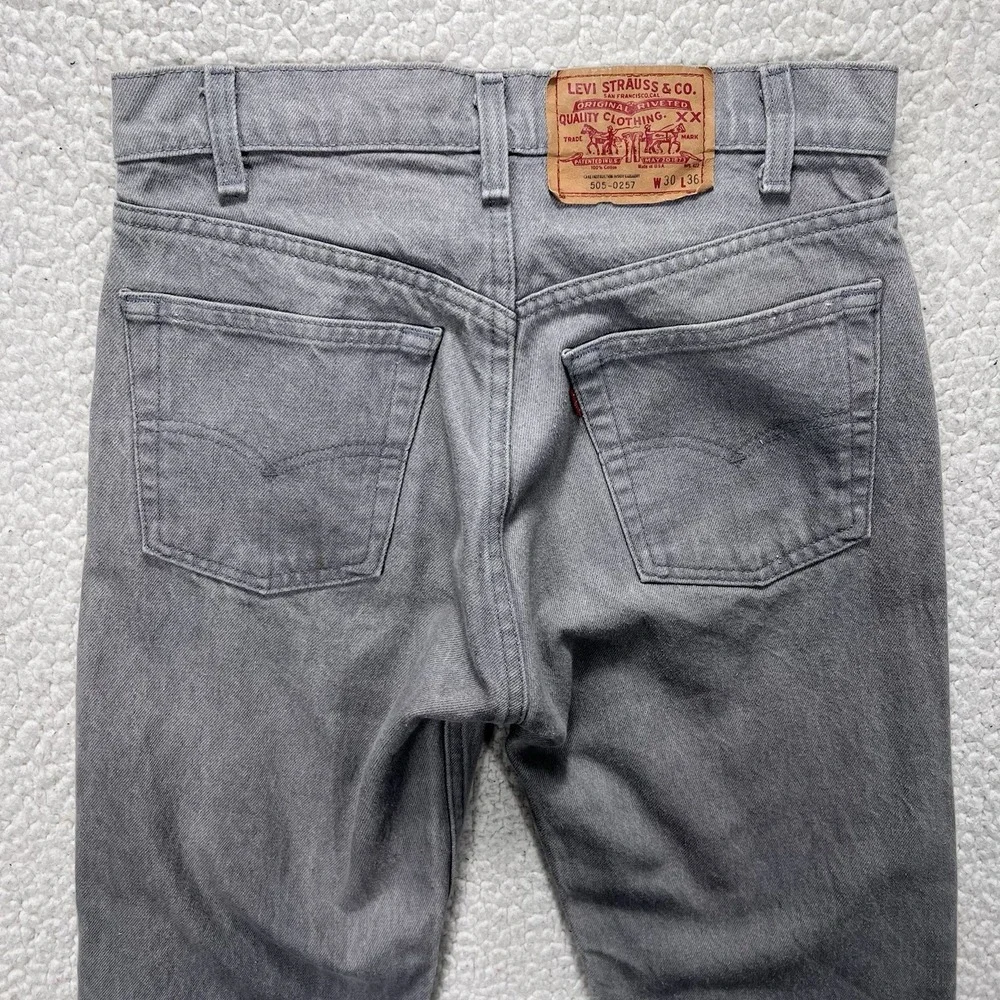 Vintage 1987 Levi's 505 Jeans Men's 30x36 (Actual 29x31) USA‎ Made Streetwear